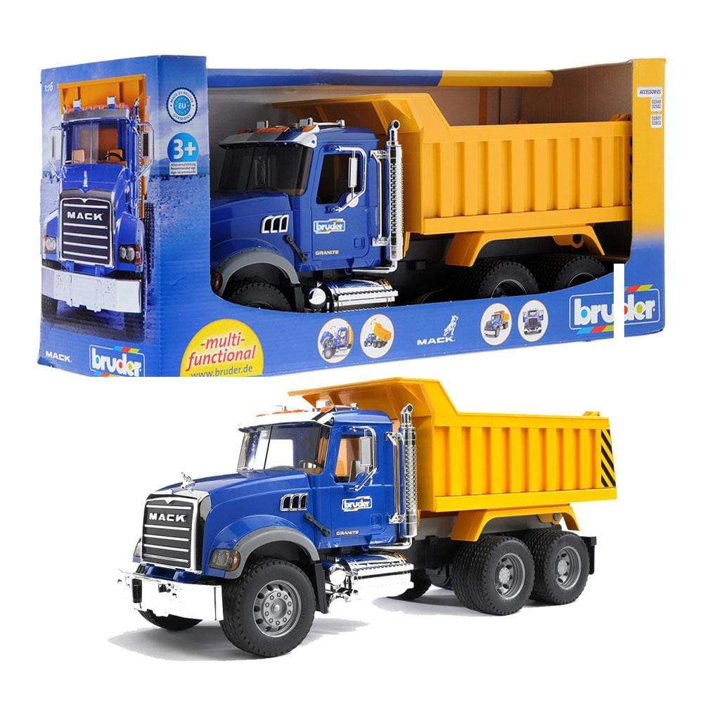 Bruder 1:16 MACK Granite Dump Truck Toy | Shop Online at Toy Universe