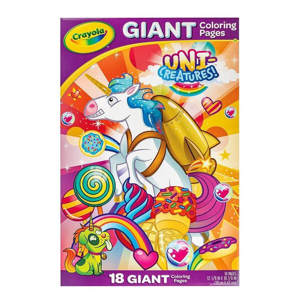 Crayola Giant Colouring Pages Unicorn Creatures | Toy Universe