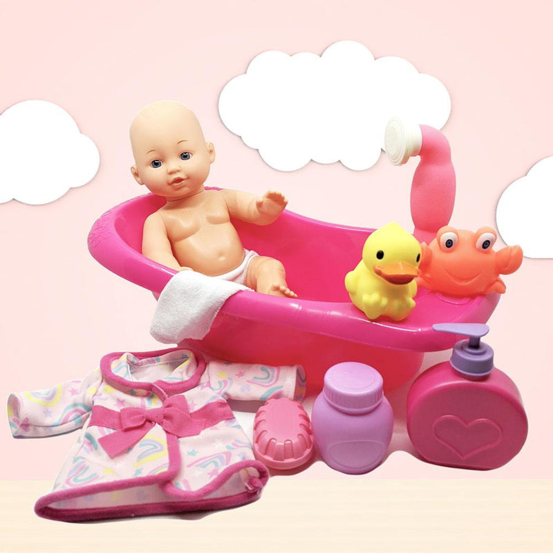 bath play doll set