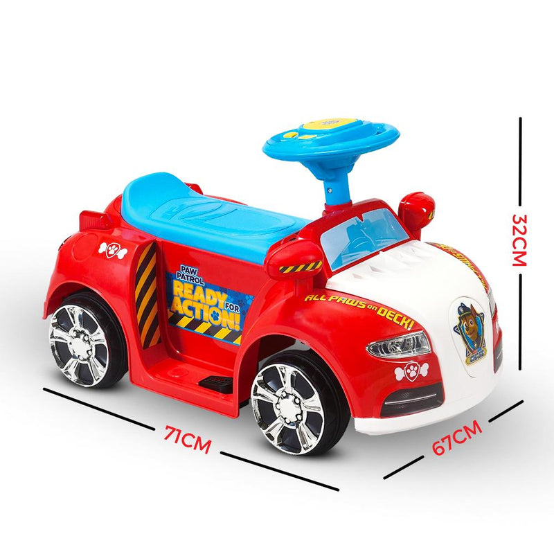 paw patrol motorized car