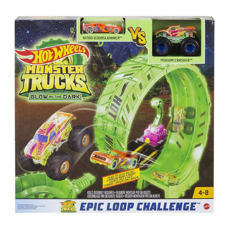 Hot Wheels Monster Trucks Glow In The Dark  Epic Loop  