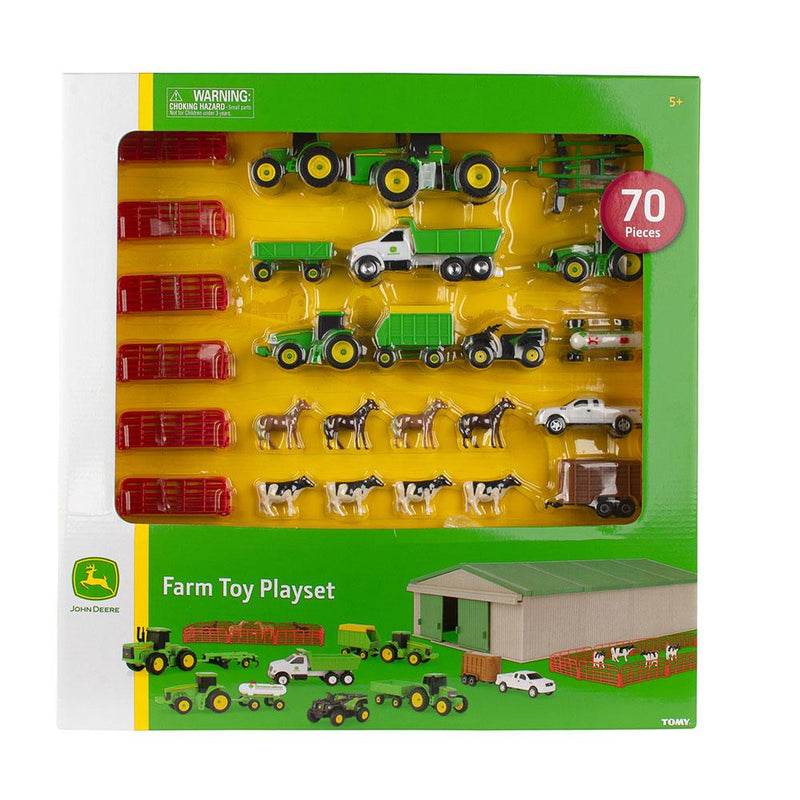 john deere farm toy playset 70 piece