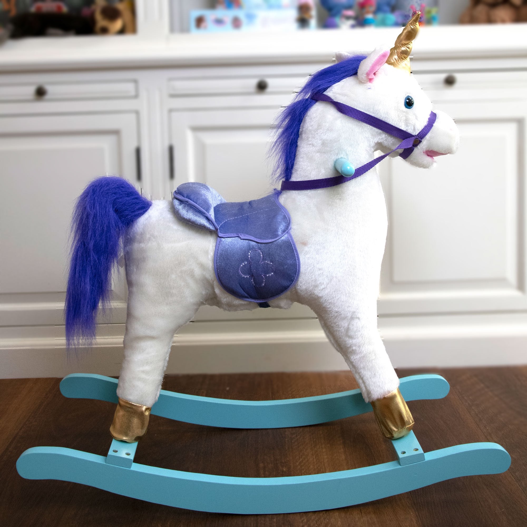 rocking horse with sound and movement