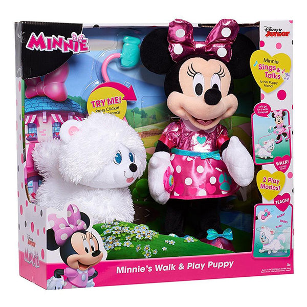 minnie mouse dog walking toy