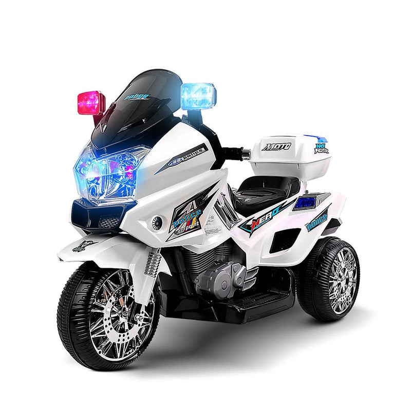 kids police electric bike