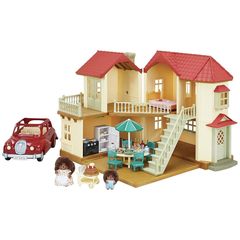 sylvanian families beechwood hall gift set with furniture