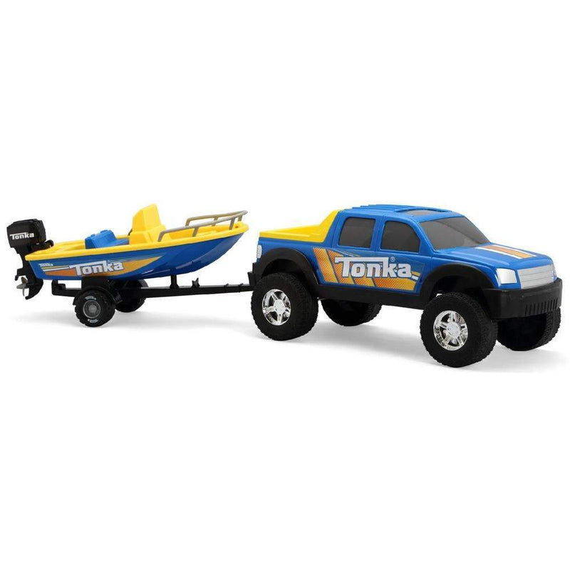 tonka off road hauler with boat