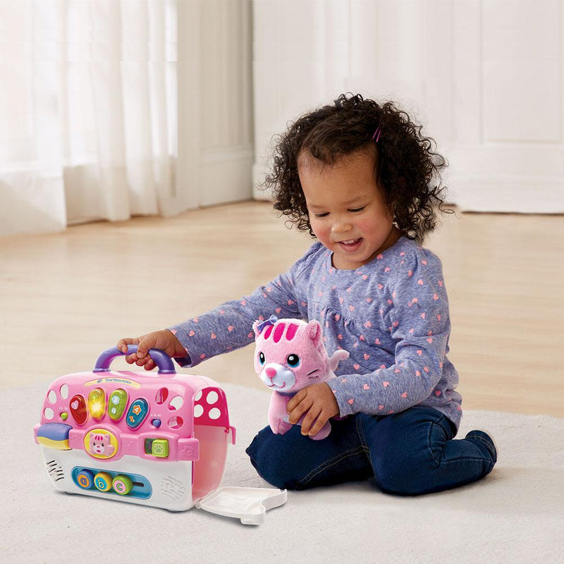 vtech pink cosy kitten carrier