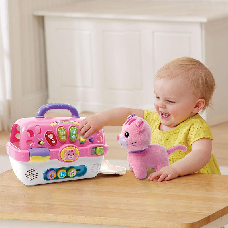 vtech pink cosy kitten carrier