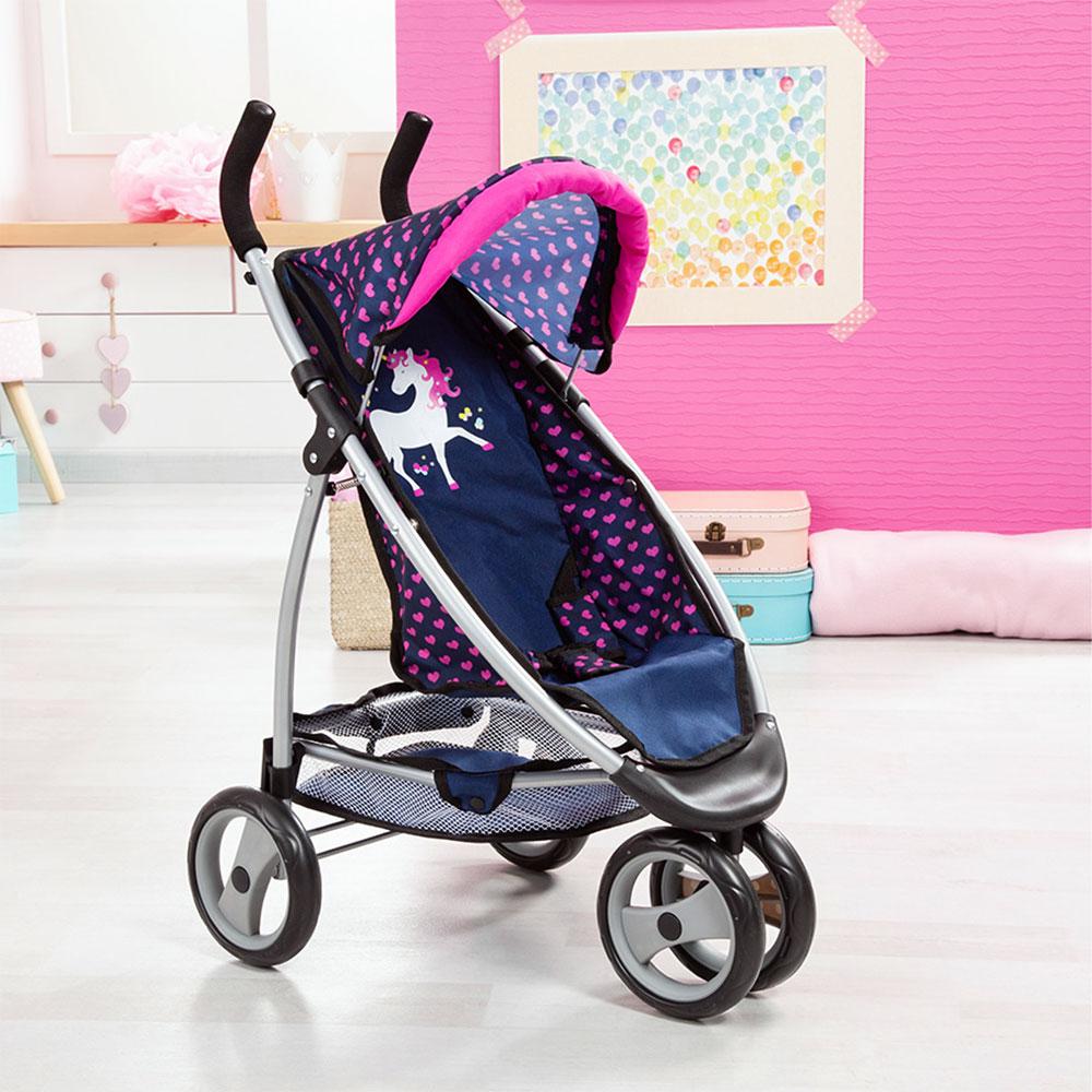 unicorn twin dolls pram