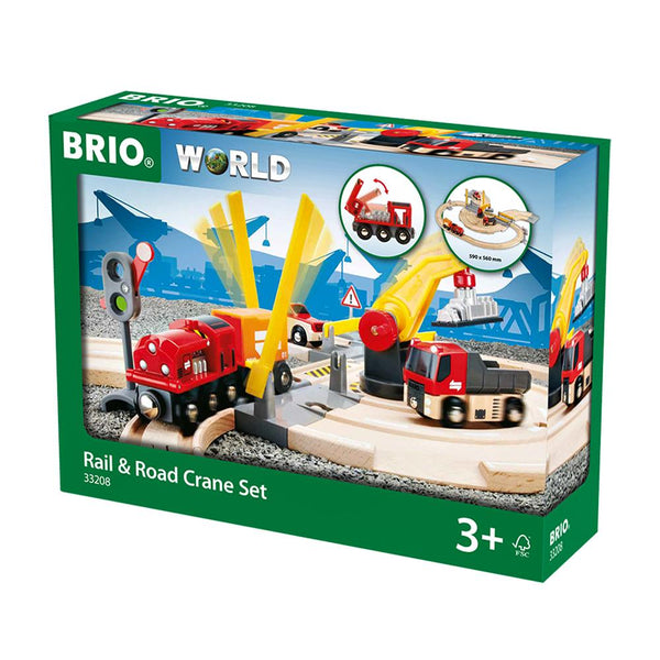 brio rail & road crane set