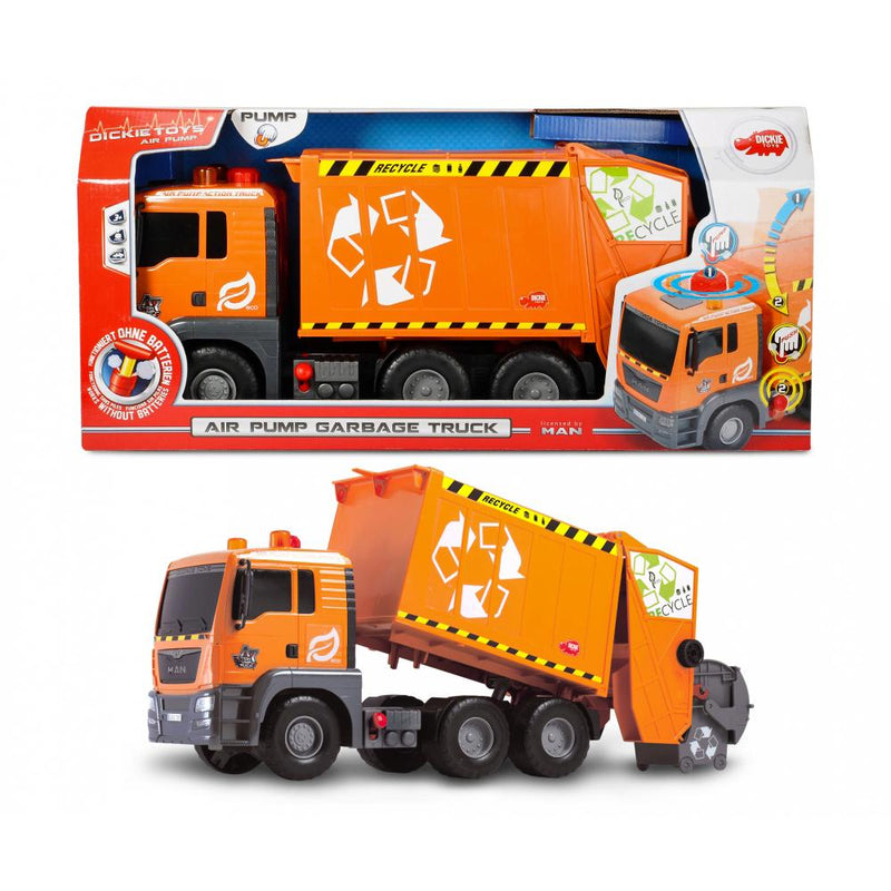 dickie toys light and sound garbage truck