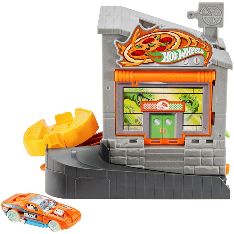 hot wheels speedy pizza playset