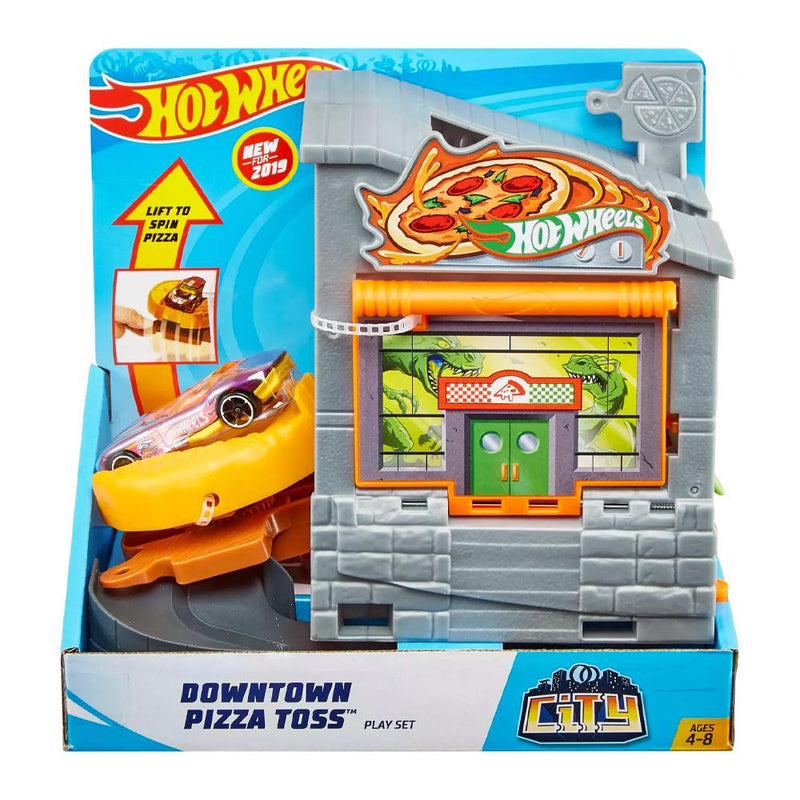 hot wheels speedy pizza playset