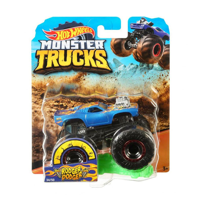 hot wheels monster trucks 1 64 rodger dodger toy in blue buy online hot wheels monster trucks 1 64 rodger dodger toy in blue buy online