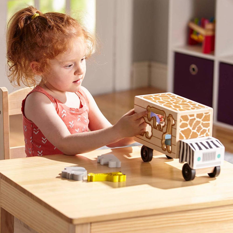 melissa and doug animal shape sorting truck