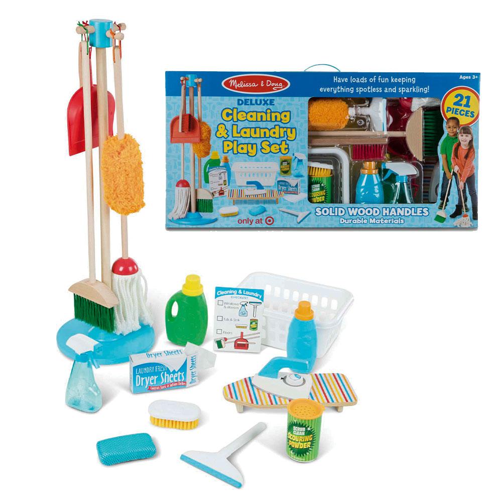 melissa and doug deluxe cleaning and laundry set