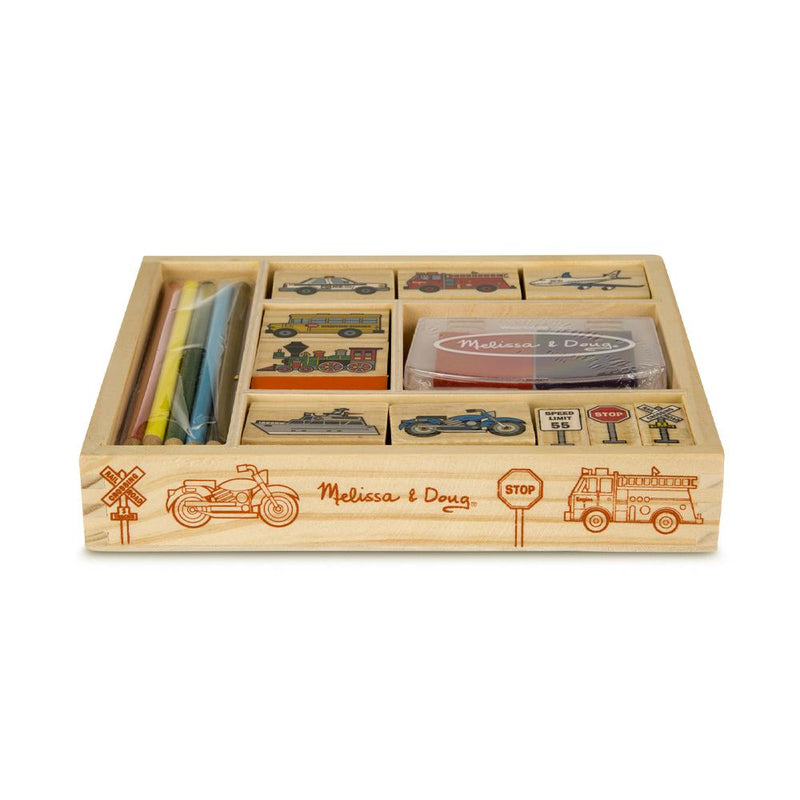 melissa and doug vehicle stamp set