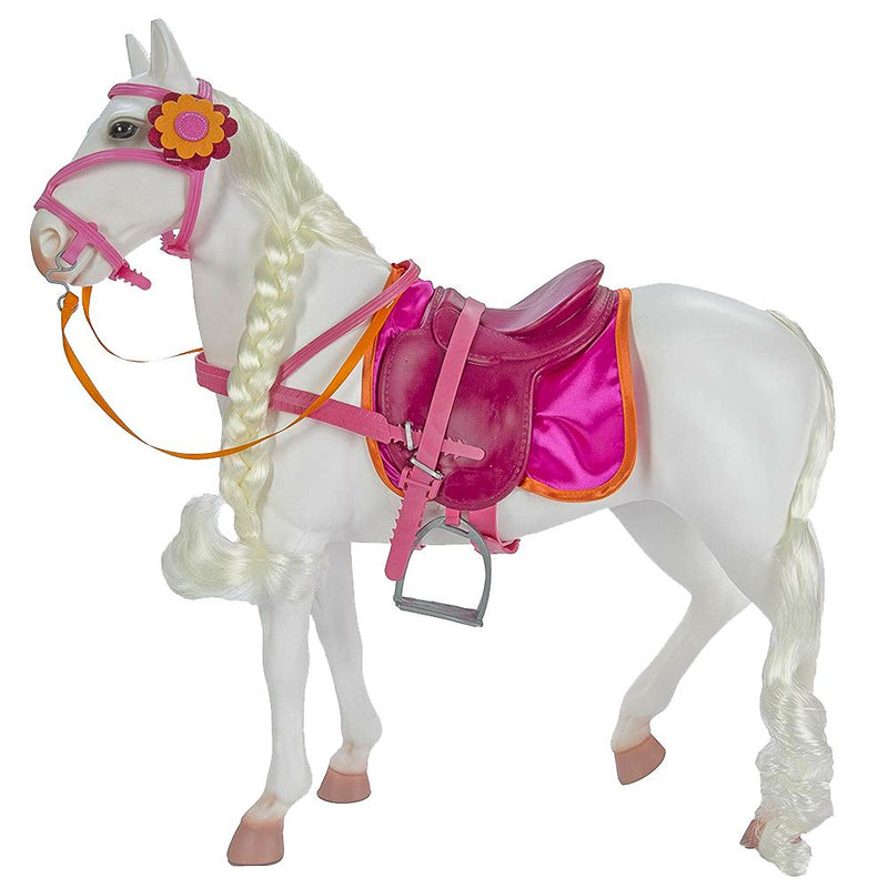 our generation white hair play horse 50cm