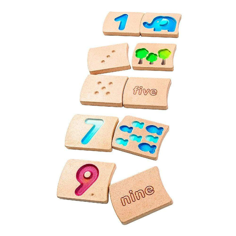 Plan Toys Number 1-10 Wooden Blocks Shop Online at Toy Universe AUS