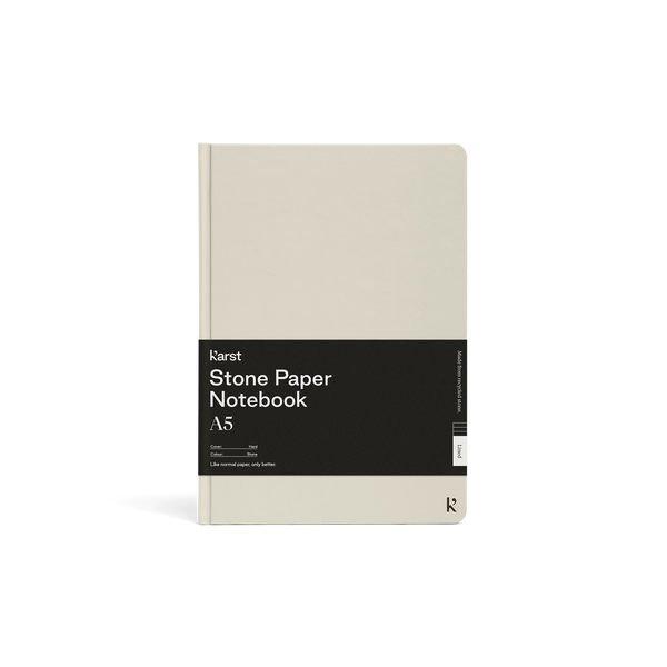 Hardcover Notebook A5 Stone / Lined