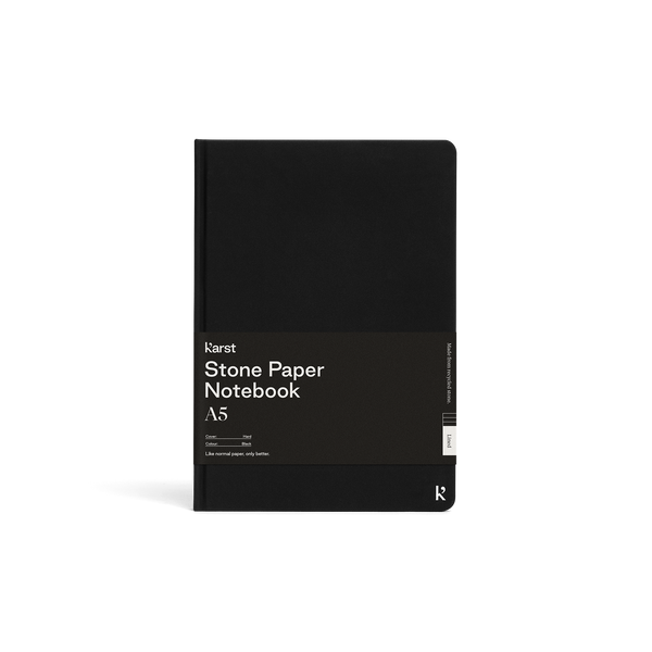 Hardcover Notebook A5 Black / Lined
