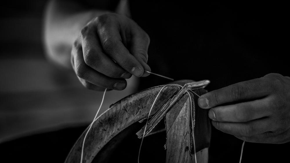 Leder Portemonnaies hergestellt nach dem alten traditionellen Sattlerhandwerk
