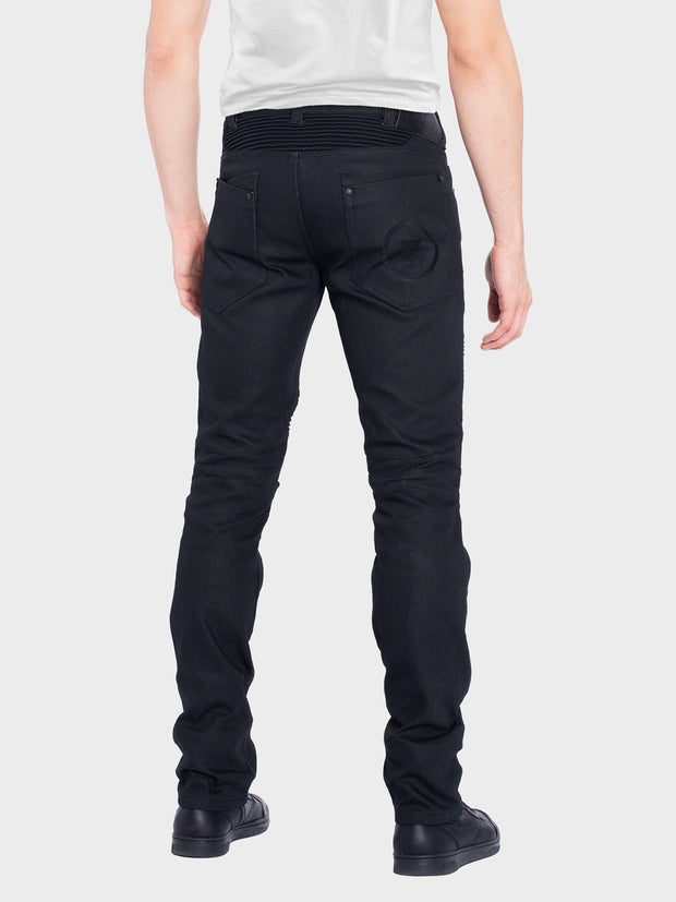 D618 - Abrasion-Resistant Ultra Strong Denim Jeans - Black – ZIN Motowear
