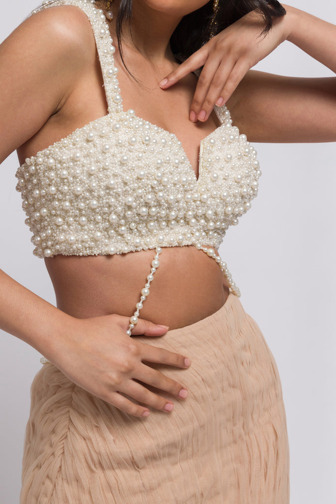 安心の定価販売 RHOMBUS PEARL BUSTIER パール ビスチェ i9tmg.com.br