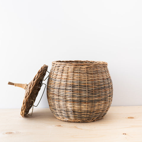 rattan woven basket rattan basket with handles large rattan basket Myanmar  baskets – Palm Bungalow