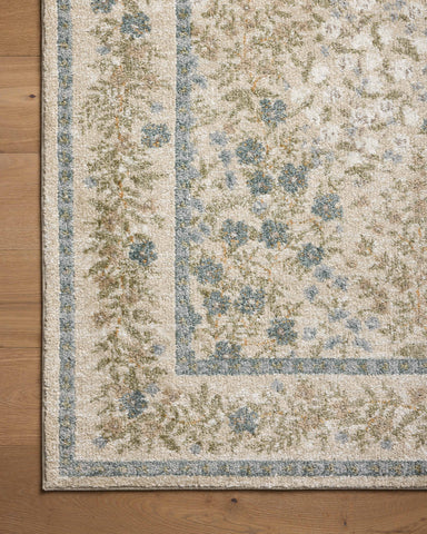 Rifle Paper Co. x Loloi Laurel Wildwood Garden Cream Rug - Rug & Weave