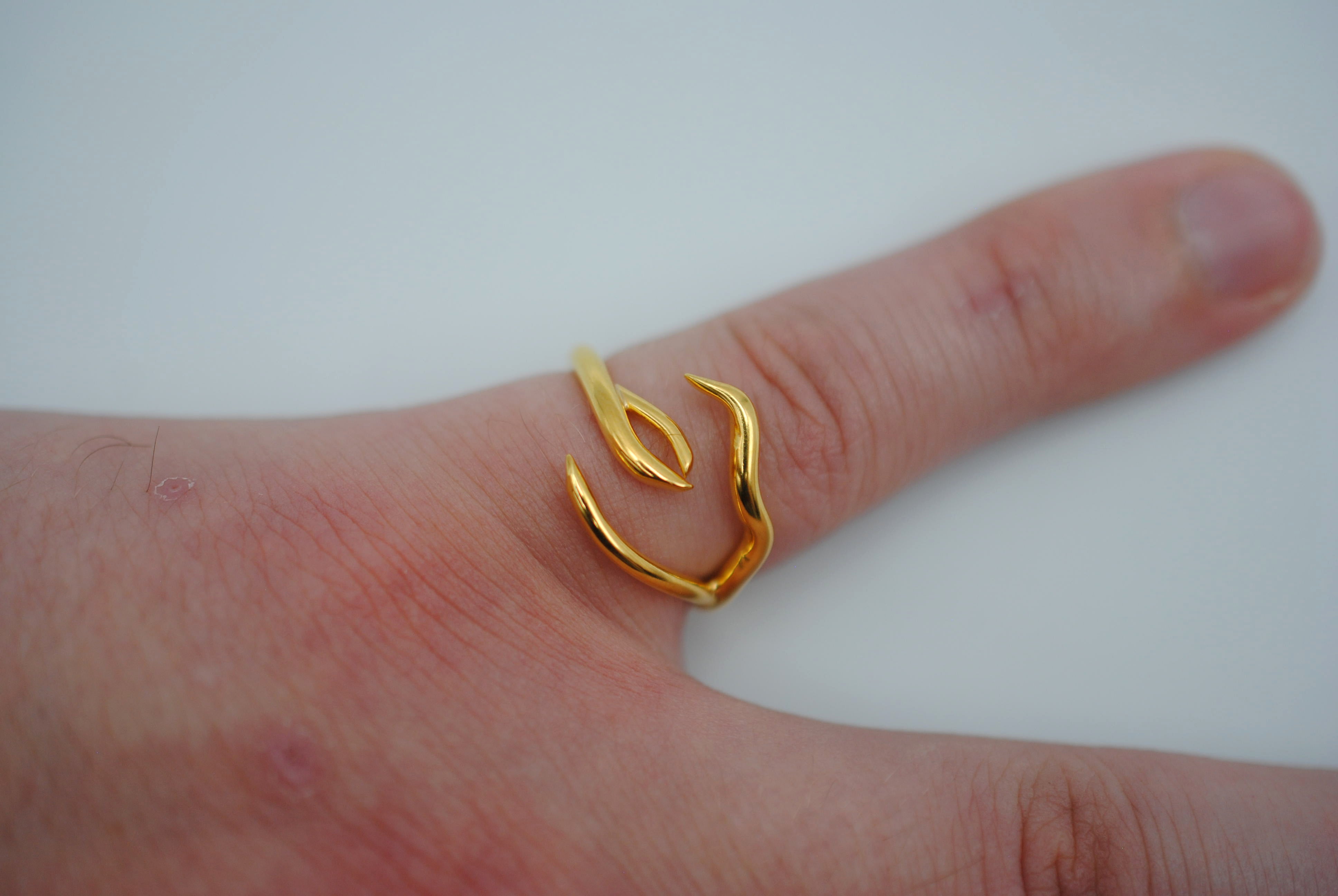 Branch Yellow Gold Roots Ring