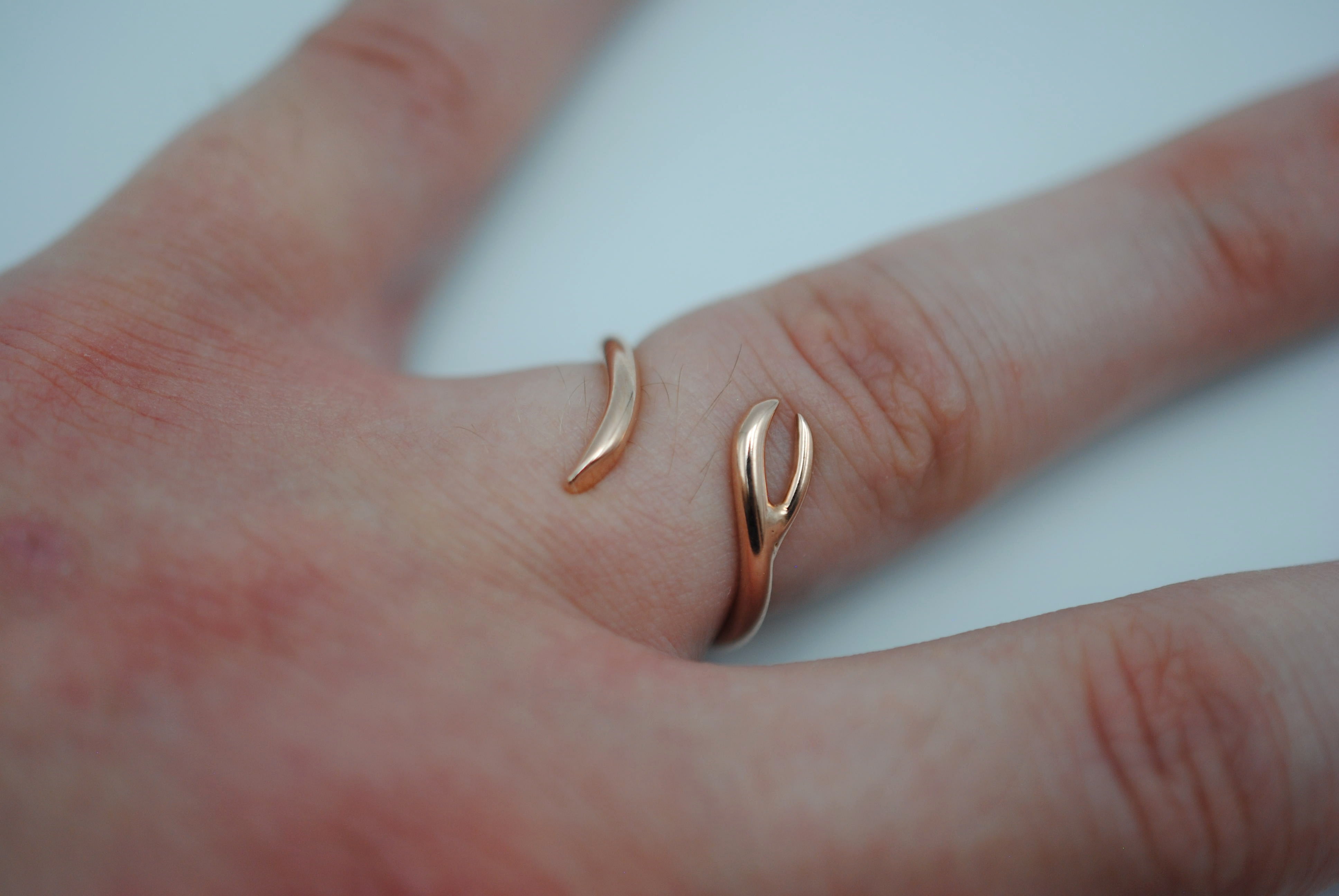 Twig Rose Gold Roots Ring