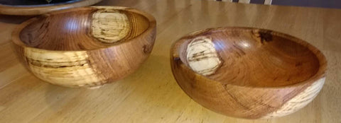 wooden turned bowls finished with Livos