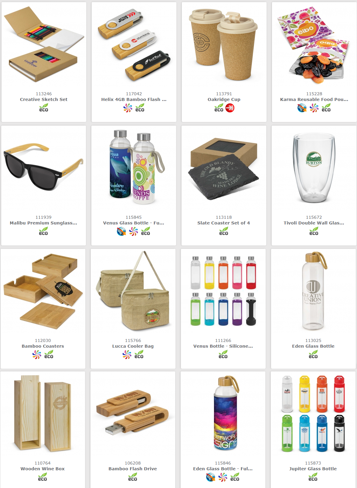 eco environmentally friendly promotional products