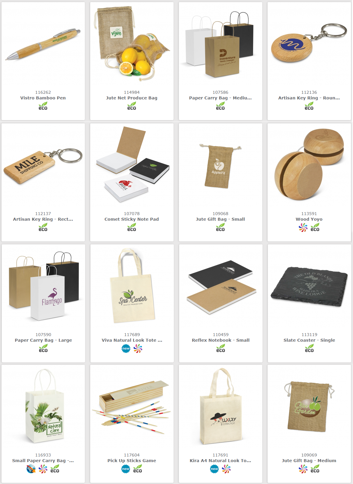 eco environmentally friendly promotional products