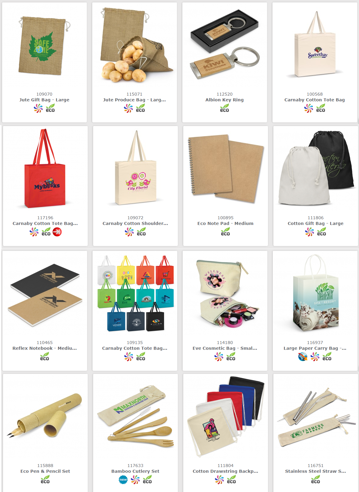 eco environmentally friendly promotional products