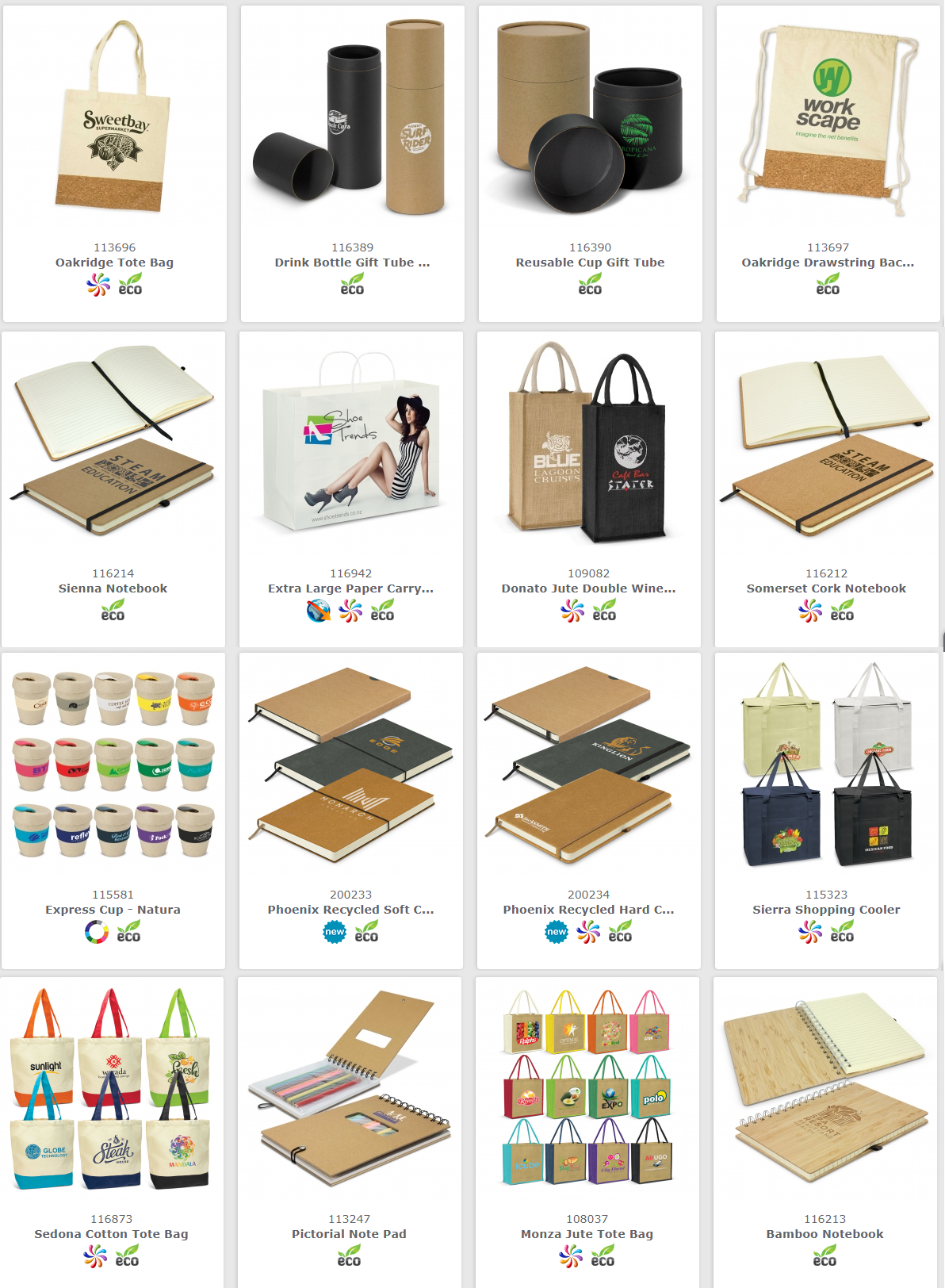 eco environmentally friendly promotional products