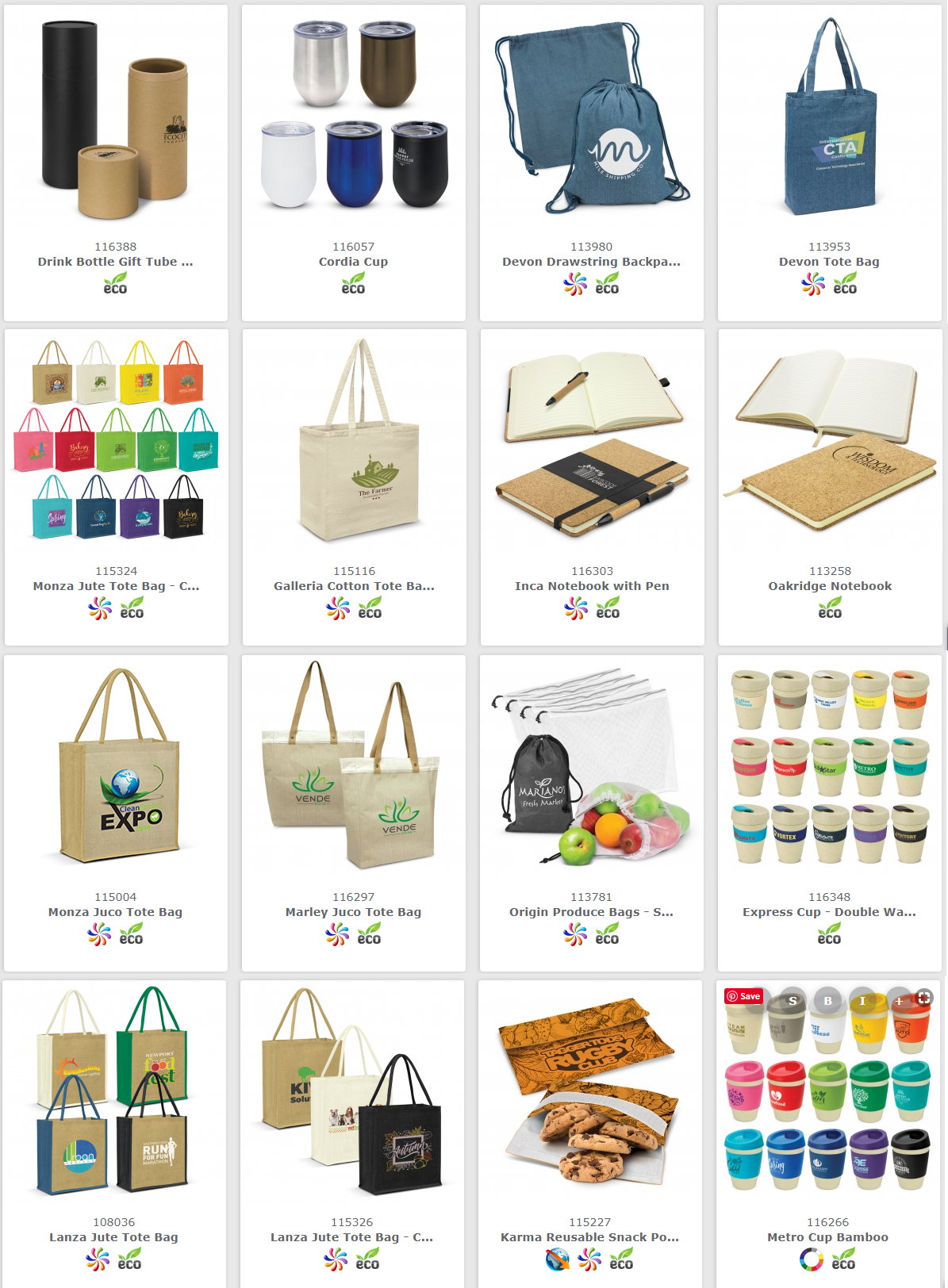 eco environmentally friendly promotional products
