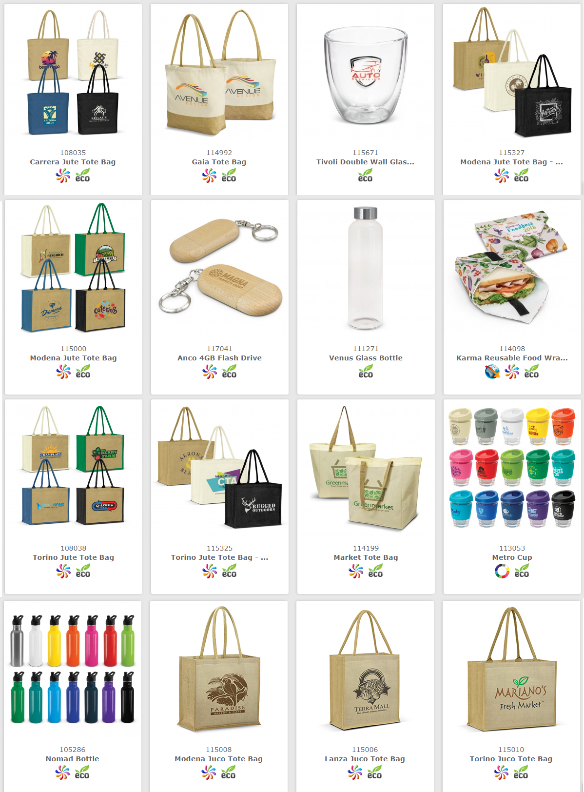 eco environmentally friendly promotional products