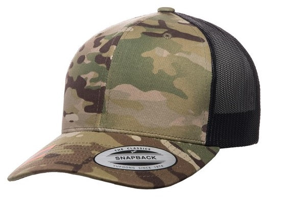 YUPOONG 6606MC CAMO RETRO TRUCKER MULTICAM – Evoke Uniforms