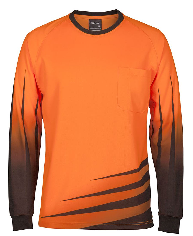 JB's Wear 6HVRX Hi Vis Long Sleeve Rippa Sub Tee – Evoke Uniforms