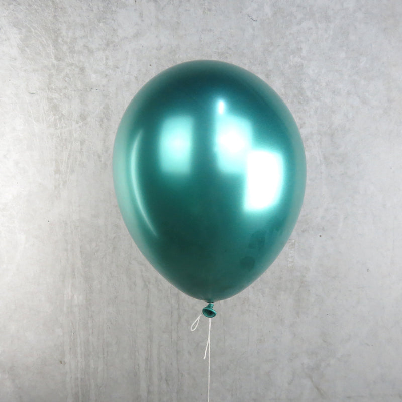 Chrome Green Helium Balloon