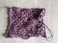 unblocked crochet lace