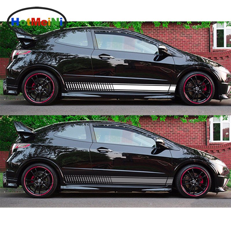 Hotmeini Car Styling 2x Decal Car Sticker Graphic Stripe Kit For Hond Hot Car Sticker