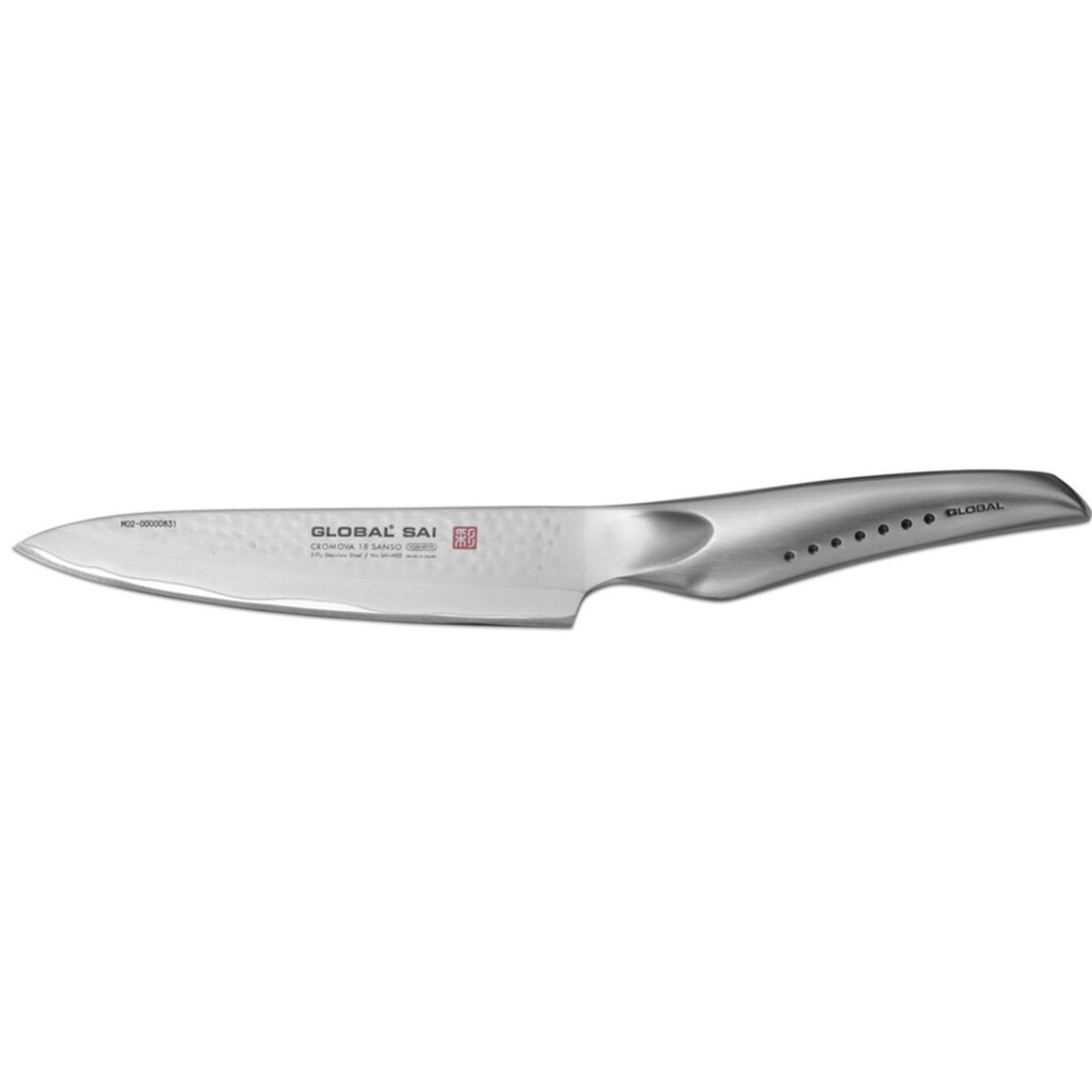 Global SAI Utility Knife 14.5cm w/ Hammered Finish – Global Knives