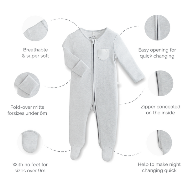 personalized baby sleepsuits