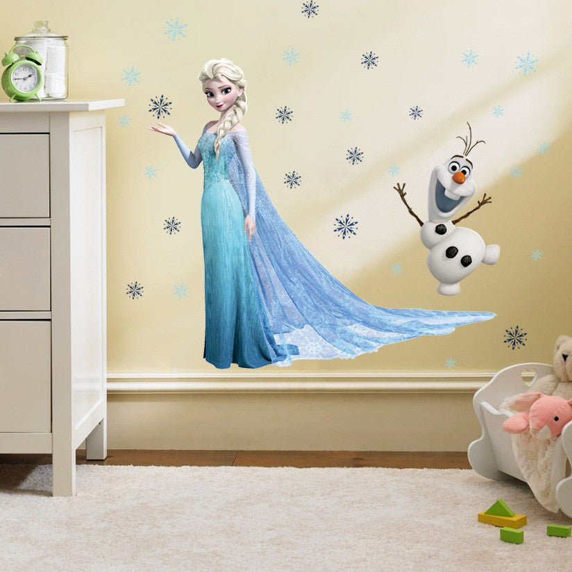 Frozen Wall Decals Elsa And Olaf The Decal House 