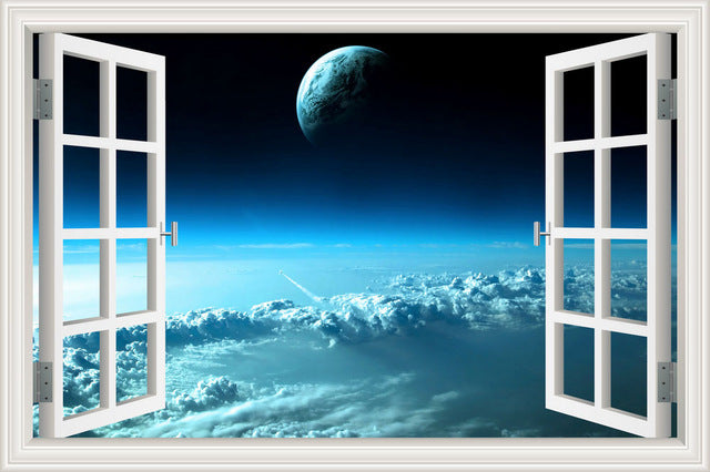 Scenic Outer Space Window View Wall Decals The Decal House