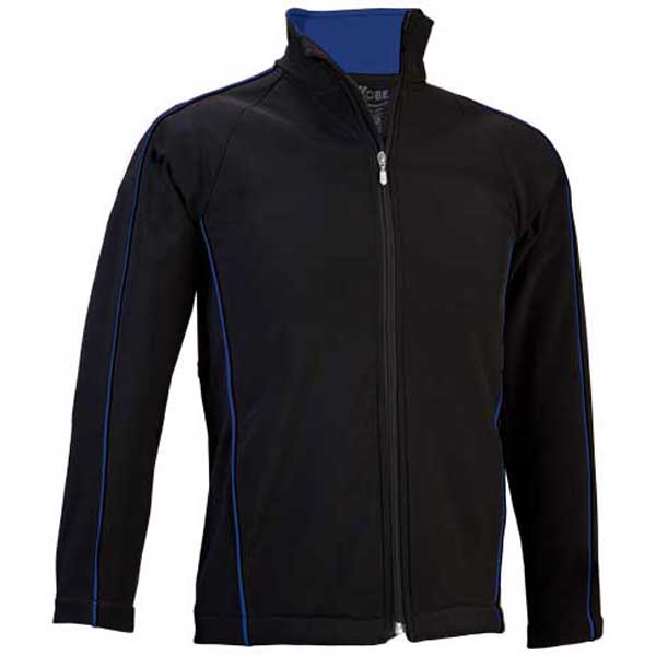 Kobe Sportswear Unisex Black/Royal Soft-Shell Warm-Up Jacket